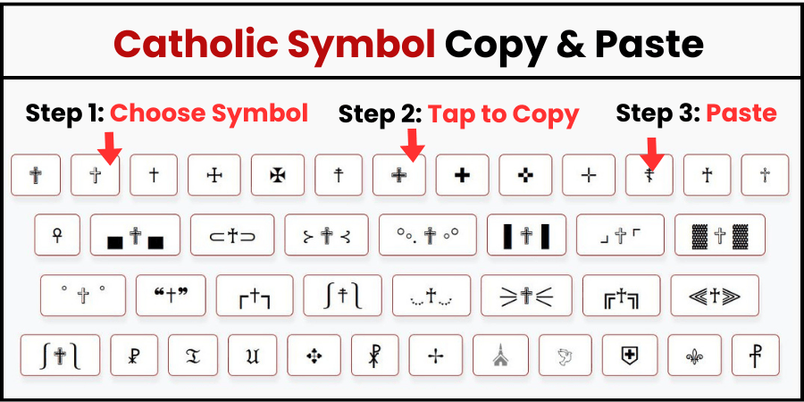 Catholic Symbol Copy and Paste