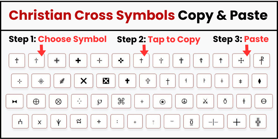 Christian Cross Symbol Copy and Paste